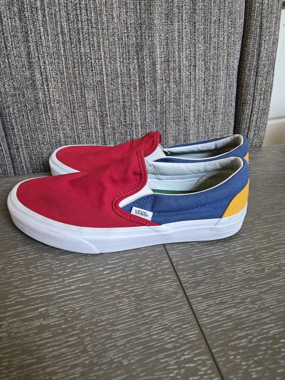 Vans Slip-On Yacht Club Colorblock Sneakers - Red, Navy, Yellow